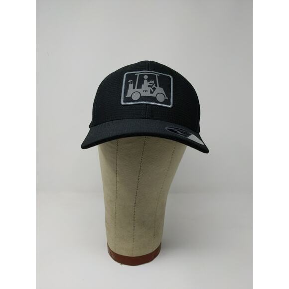 Flexfit 110 One Ten Snapback Hat Forklift Embroidered Logo Black - Picture 2 of 11